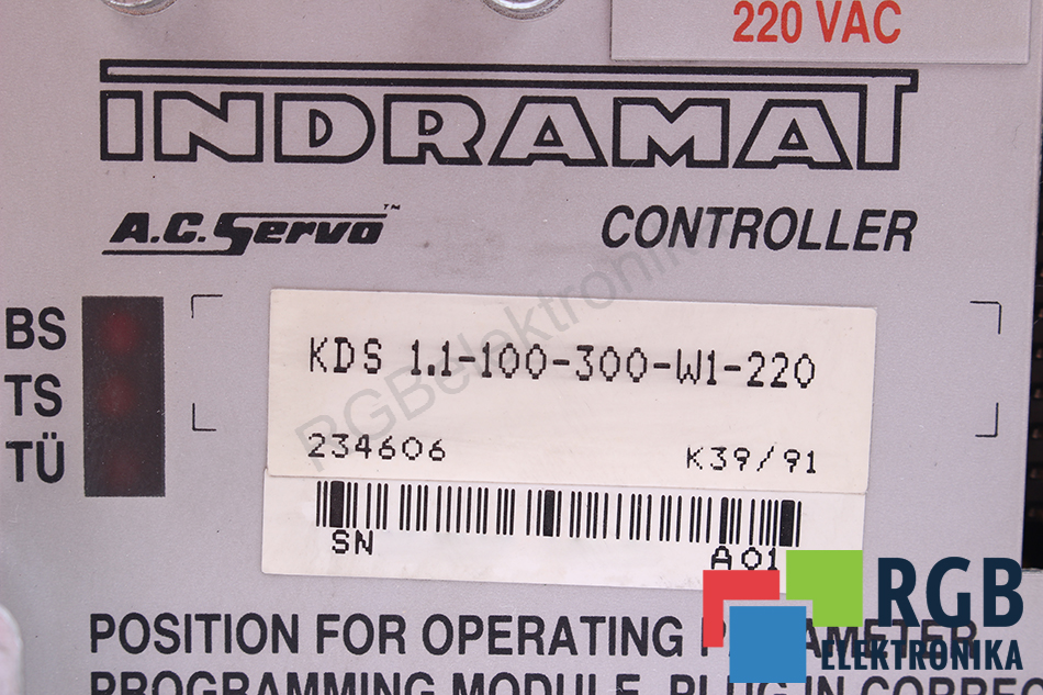 kds1.1-100-300-w1-220_109953.0 INDRAMAT repair