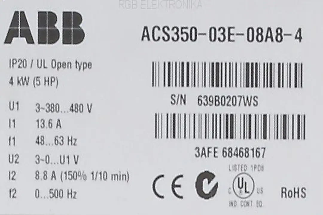 acs350-03e-08a8-4 ABB repair