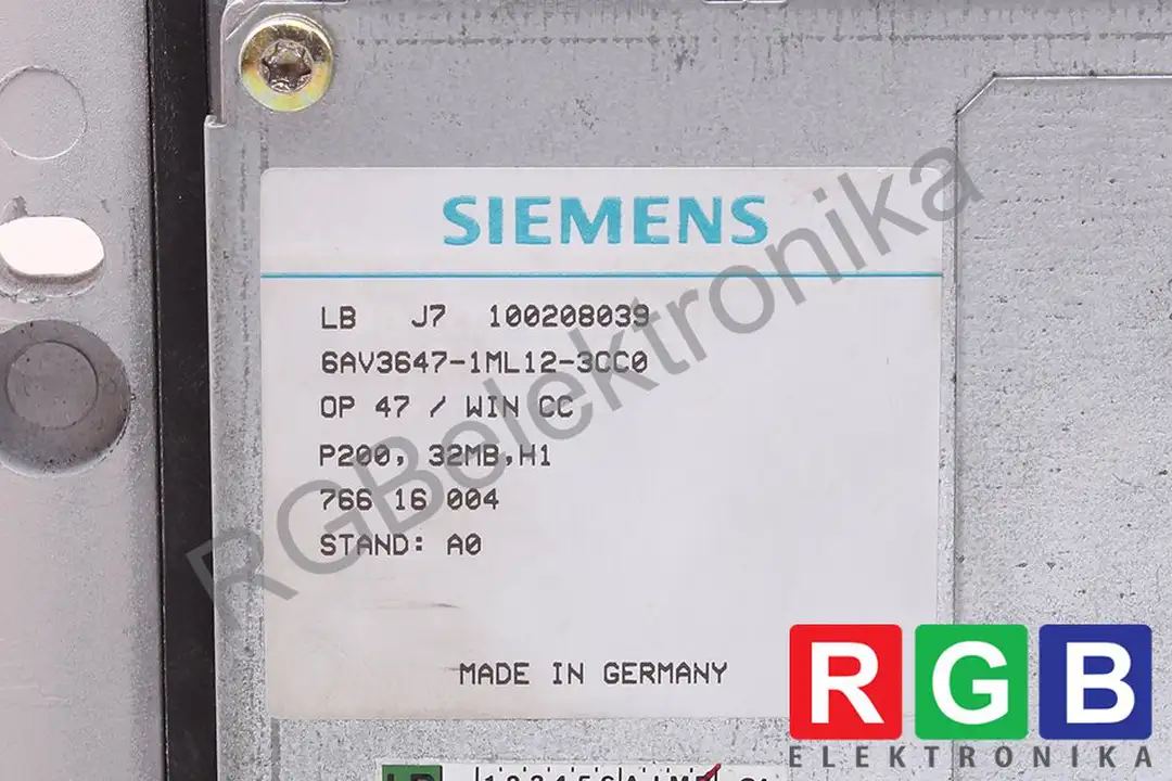 6av3647-1ml12-3cc0 SIEMENS repair