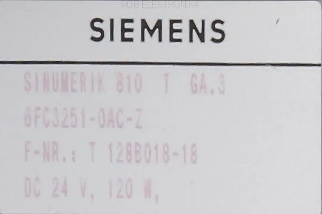 service 6fc3251-0ac-z SIEMENS