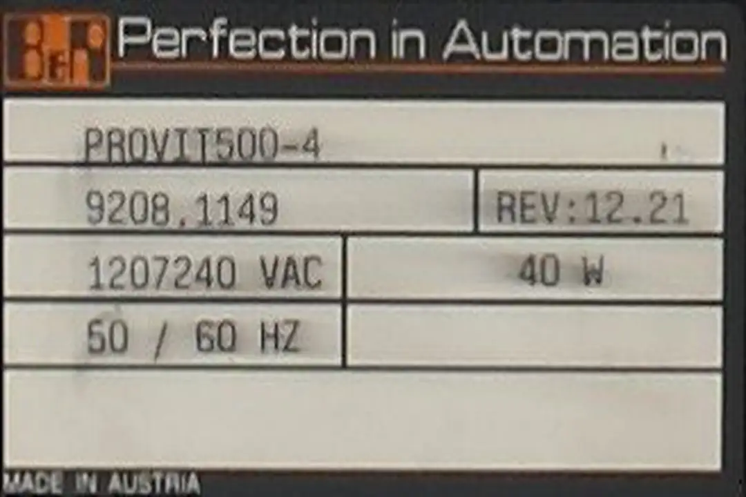 provit-500-4-9208.1149 B&R AUTOMATION repair