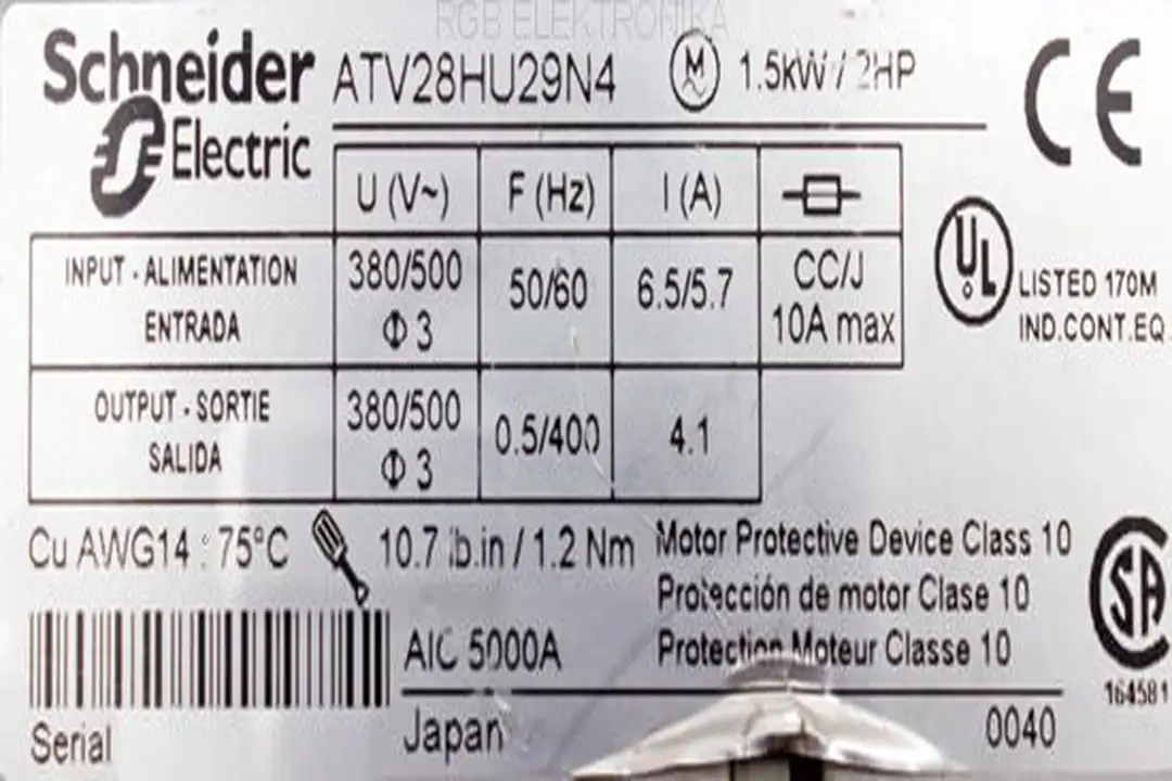 atv28hu29n4-altivar-28 SCHNEIDER ELECTRIC repair