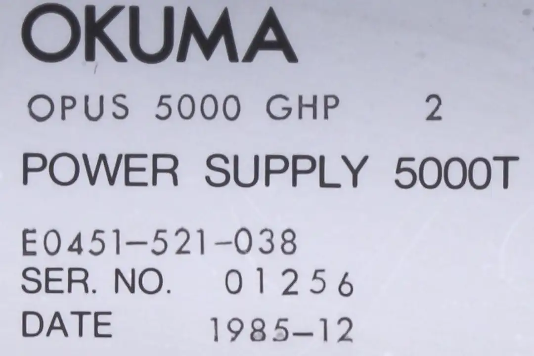 e0451-521-038 OKUMA repair