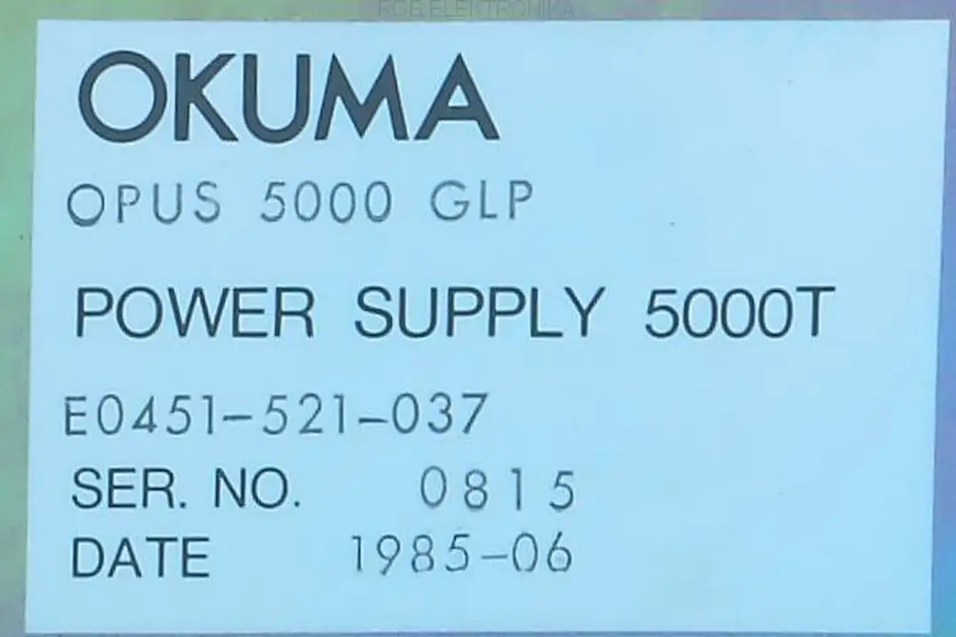e0451-521-037 OKUMA repair