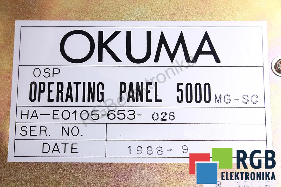 ha-e0105-653-026 OKUMA repair