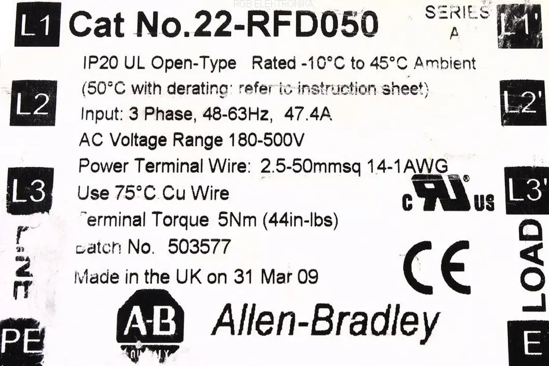 22-rfd050 ALLEN BRADLEY repair