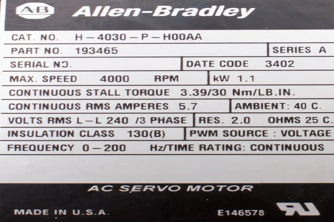 H-4030-P-H00AA ALLEN BRADLEY