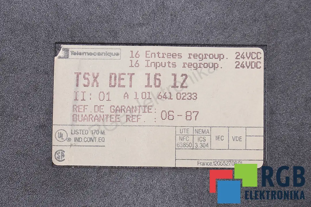 TSX DET 16 12 TELEMECANIQUE