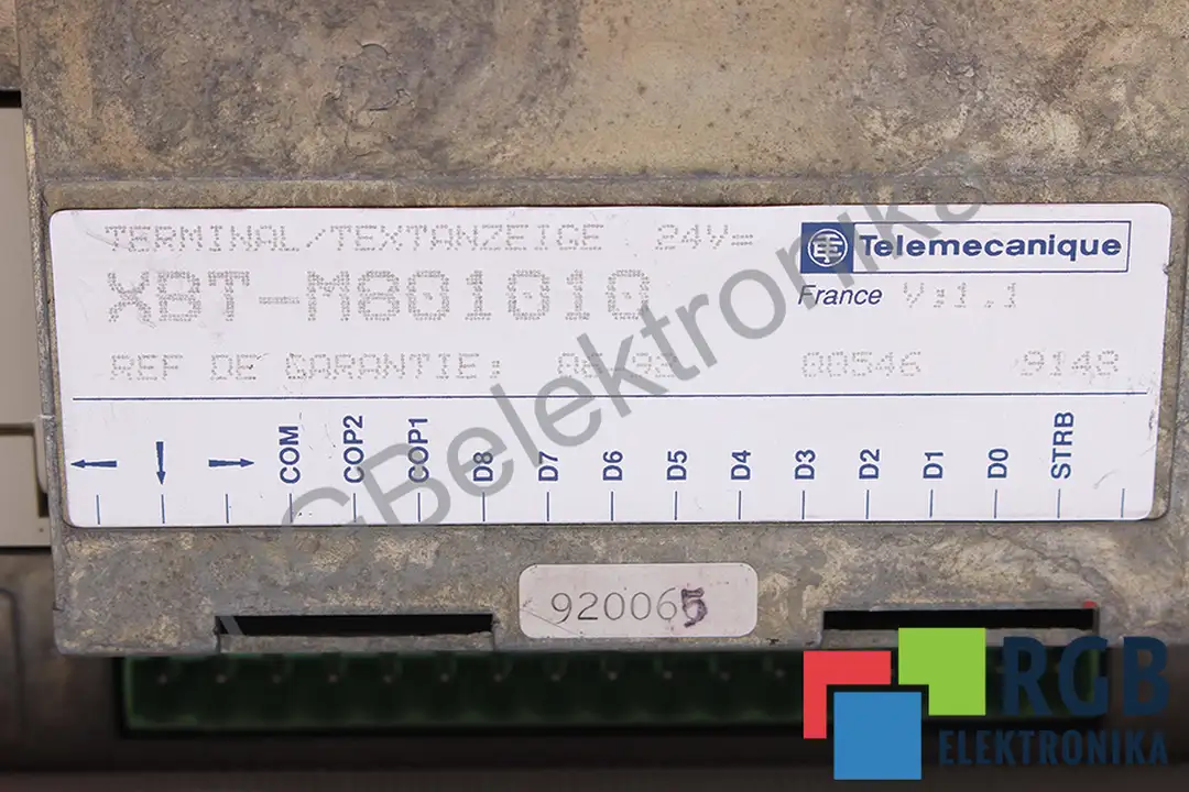 XBT-M801010 TELEMECANIQUE