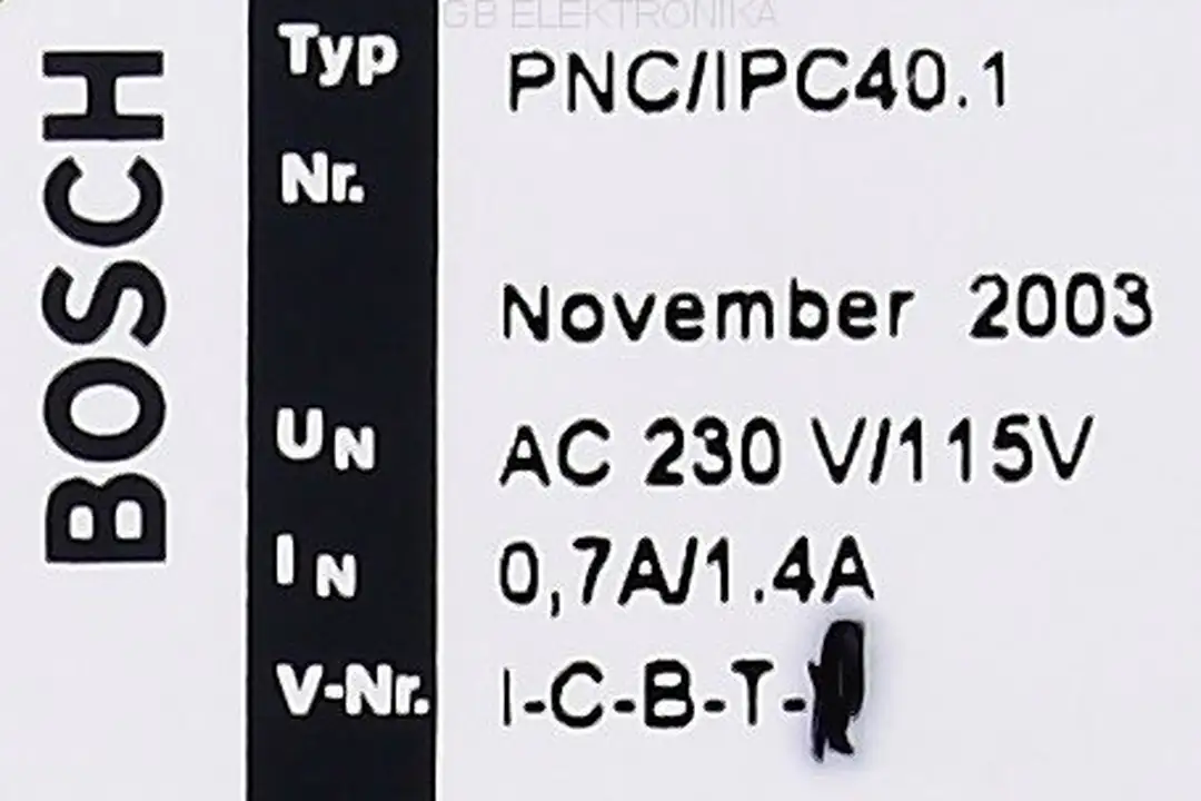 pnc-ipc40.1 BOSCH repair