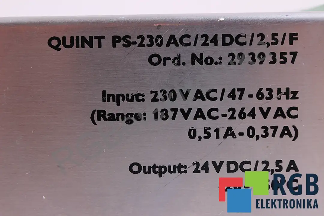 QUINT-PS-230AC/24DC/2.5/F PHOENIX CONTACT