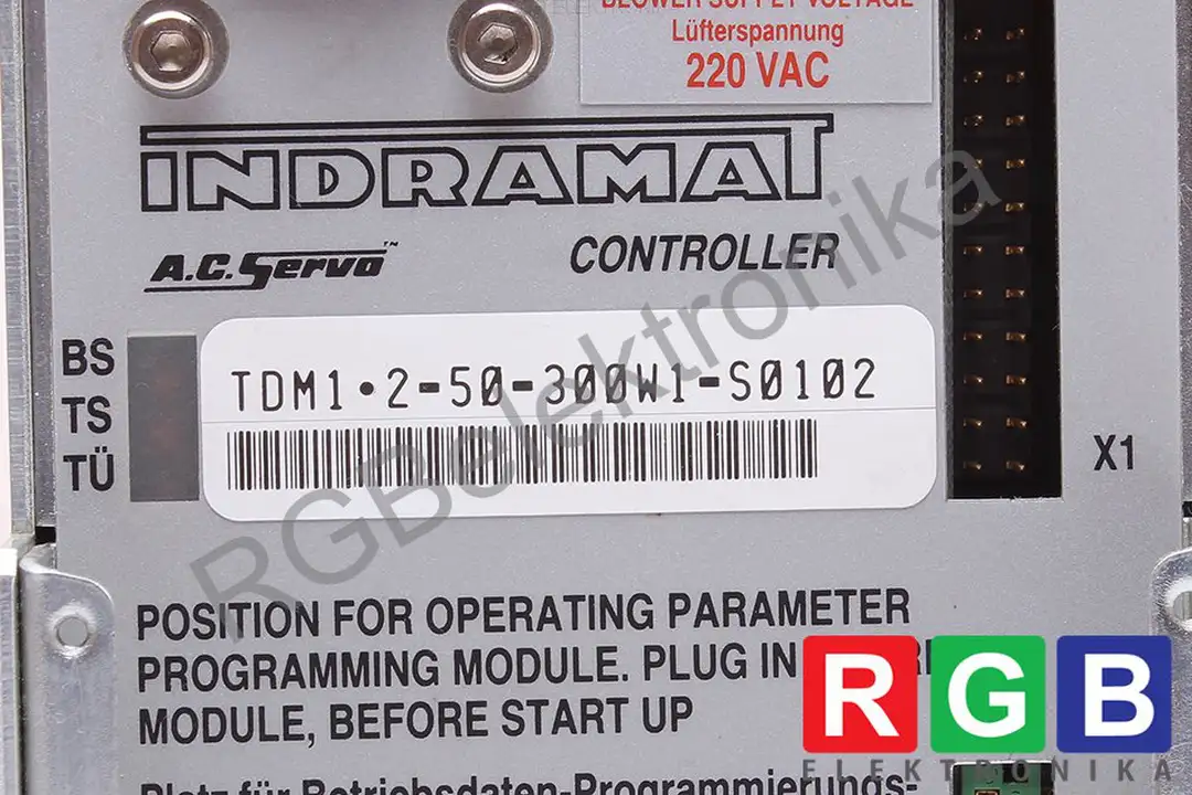 a.c.servocontroller-tdm1.2-50-300w1-s0102 INDRAMAT repair