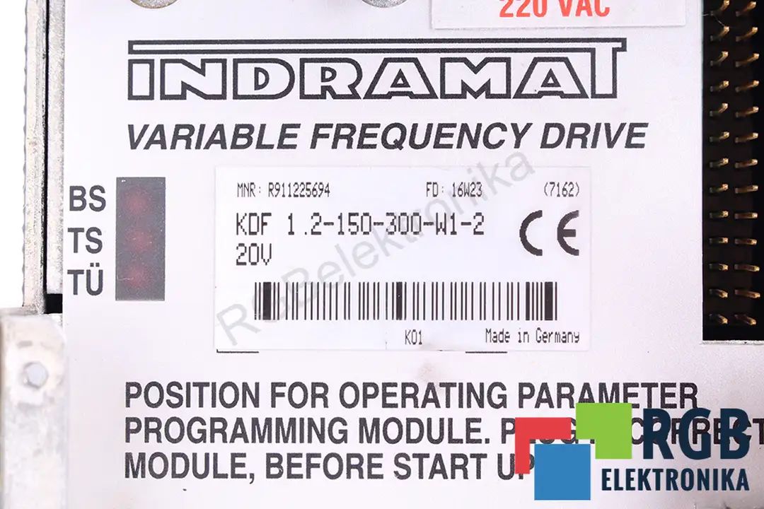 kdf1.2-150-300-w1-220v INDRAMAT repair