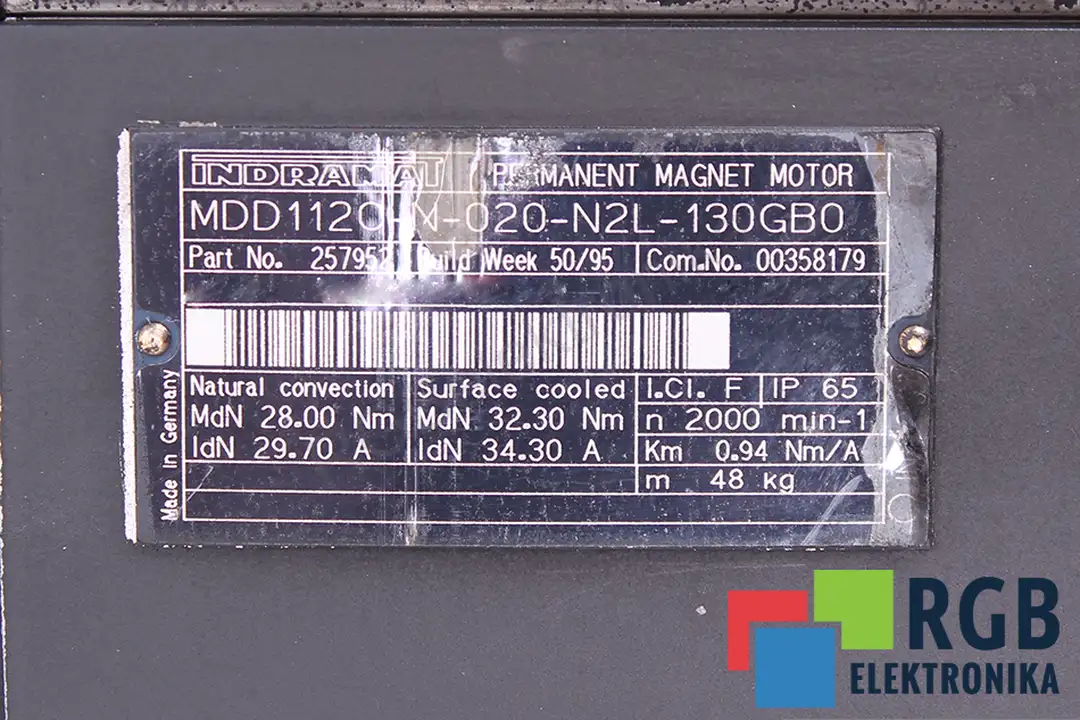 MDD112C-N-020-N2L-130GB0 INDRAMAT