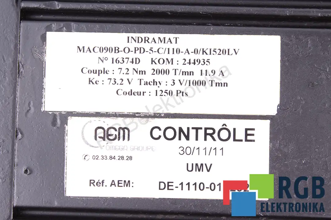 MAC090B-0-PD-5-C/110-A-0/KI520LV INDRAMAT