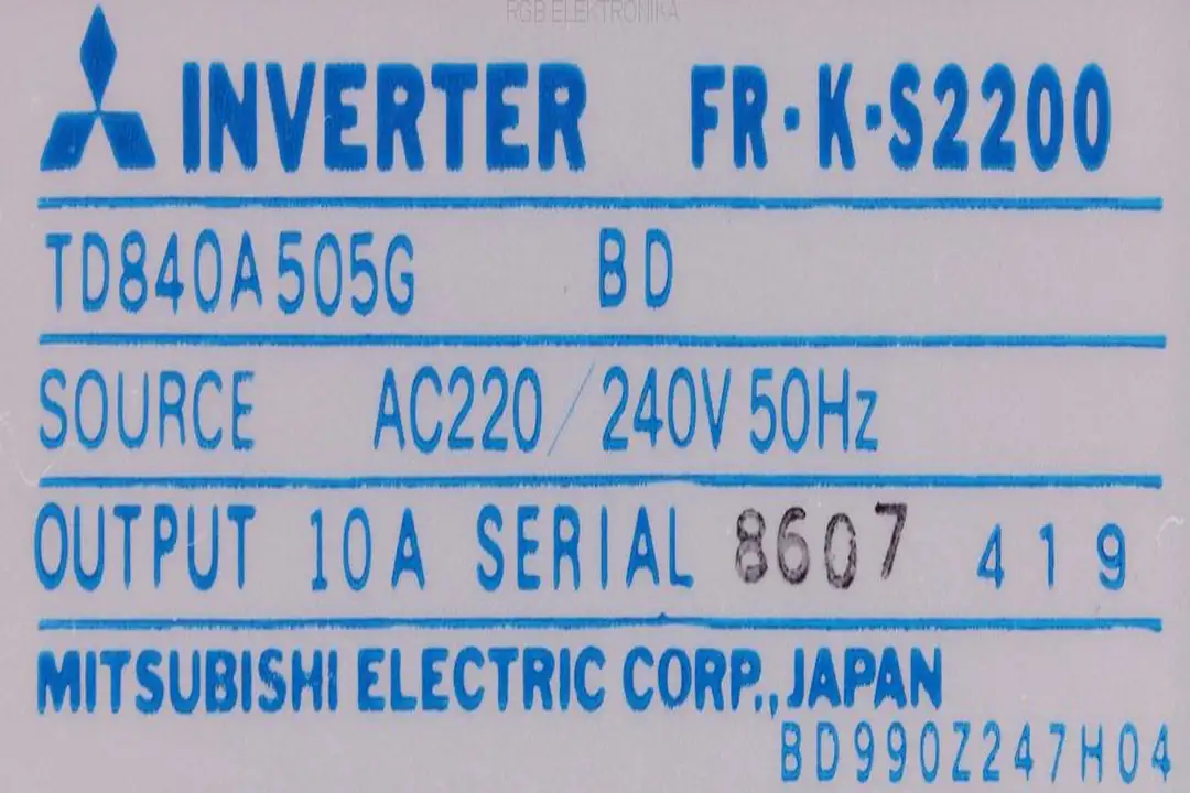 fr-k-s2200 MITSUBISHI ELECTRIC repair