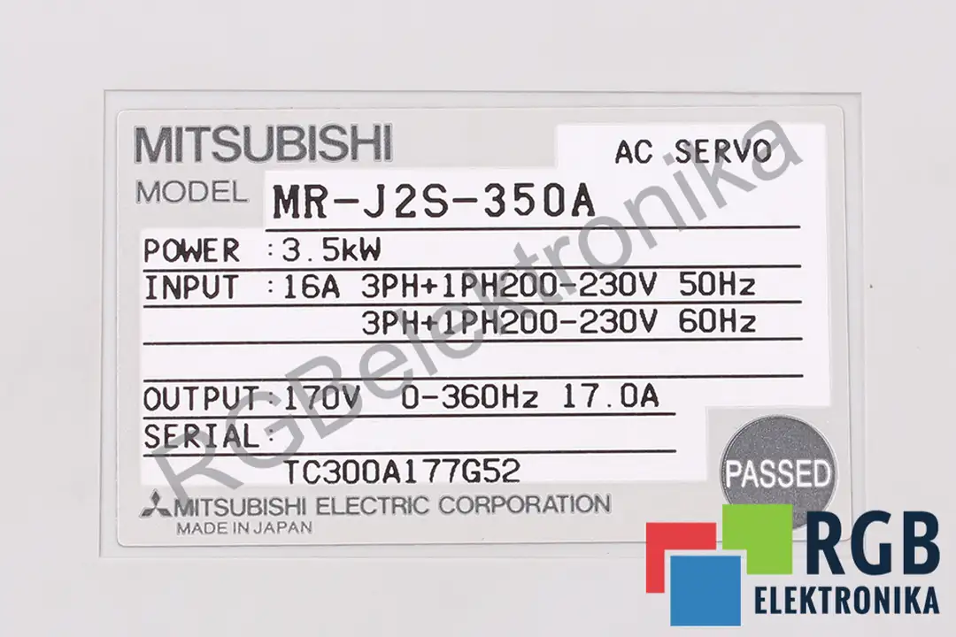 MR-J2S-350A MITSUBISHI ELECTRIC