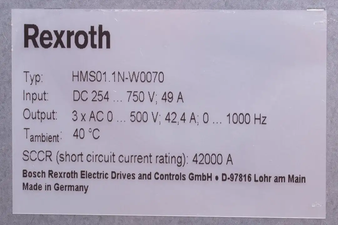 hms01.1n-w0070 BOSCH REXROTH repair