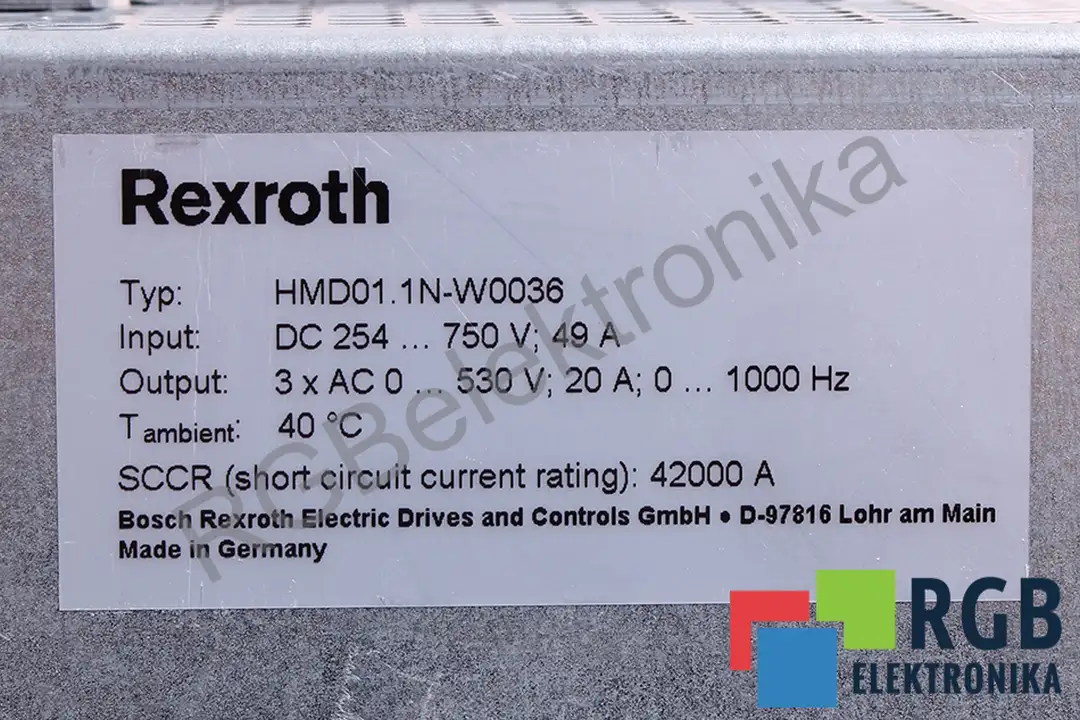 HMD01.1N-W0036 BOSCH REXROTH