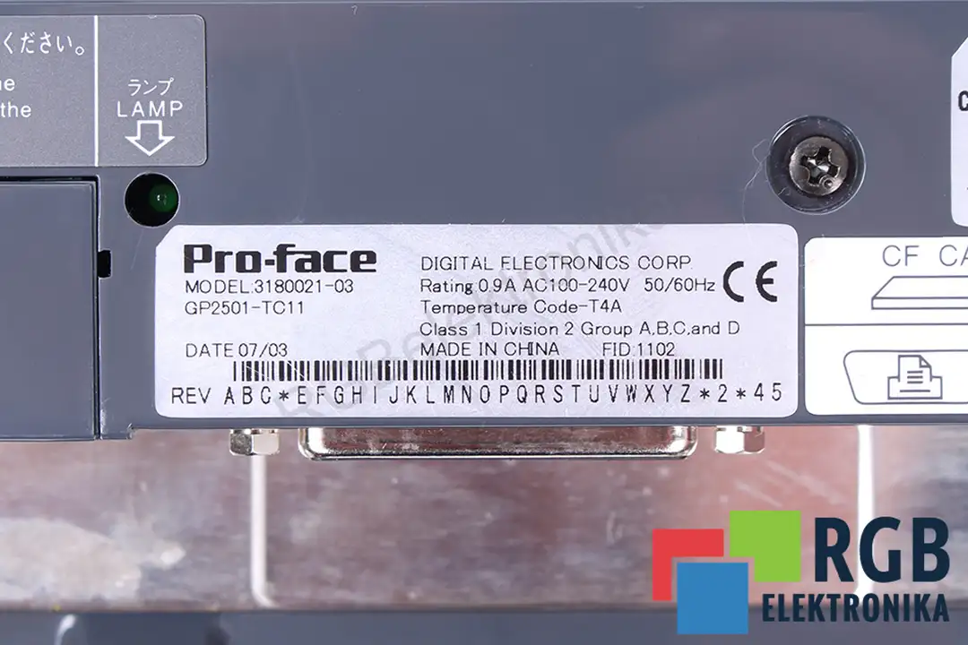 GP2501-TC11 PRO-FACE