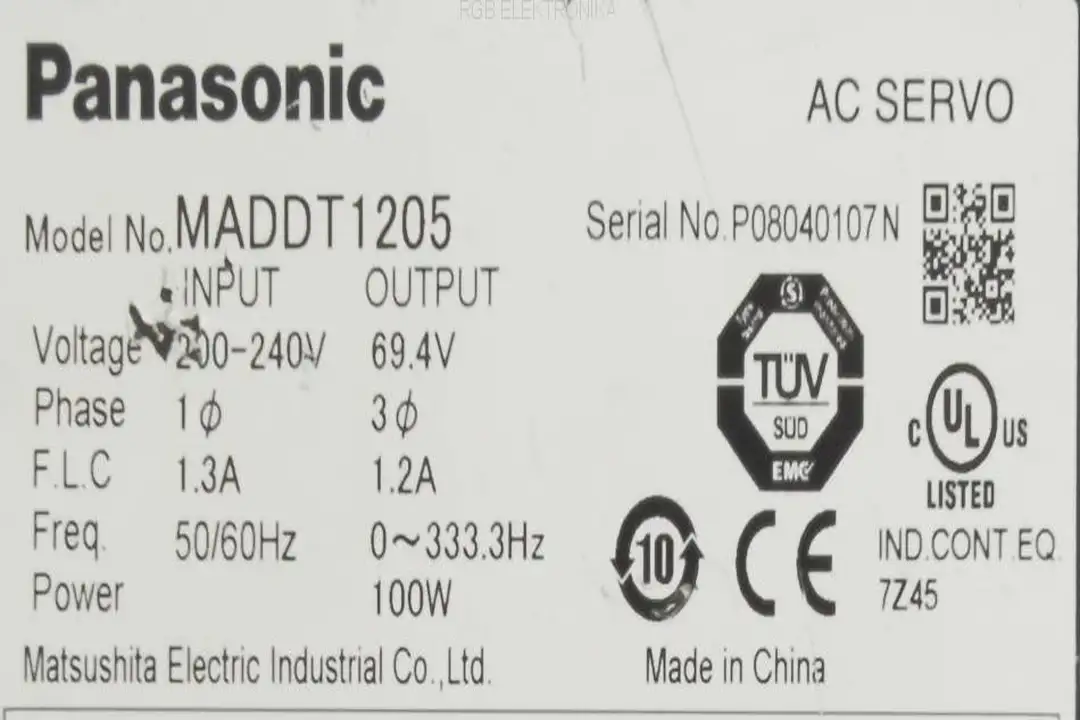 maddt1205 PANASONIC repair