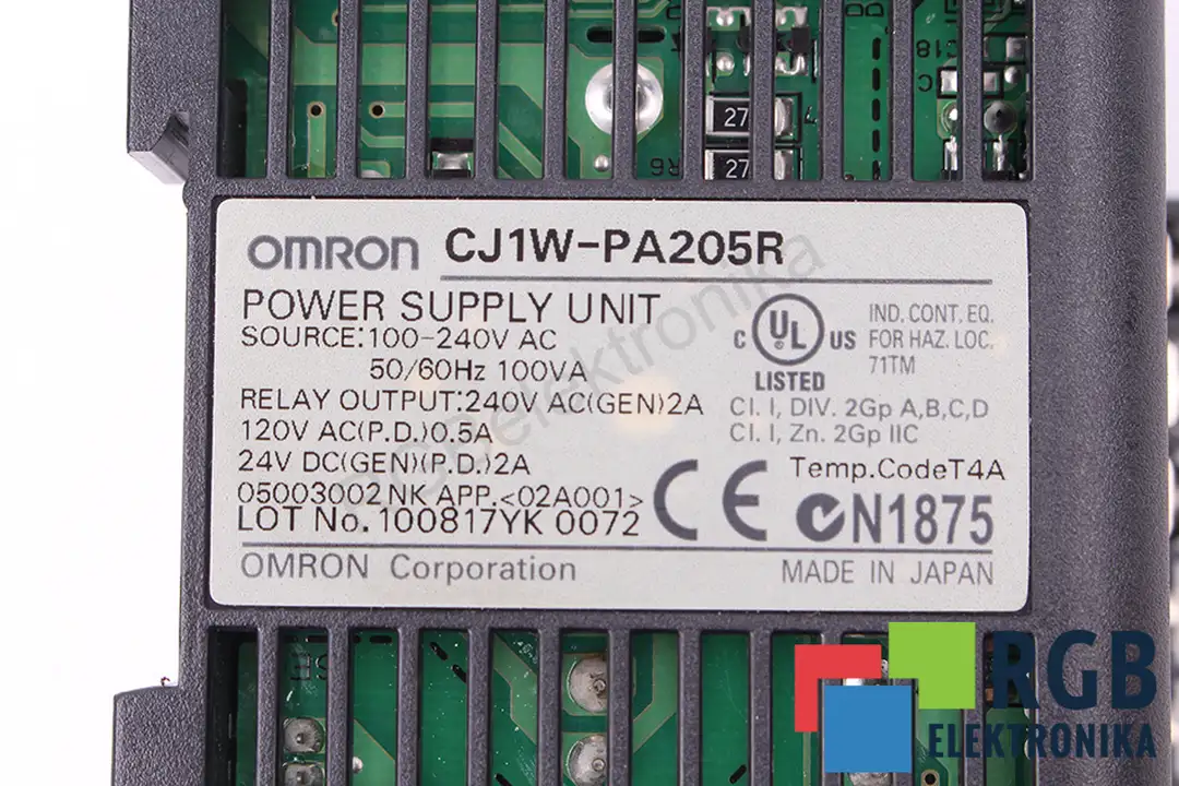 CJ1W-PA205R OMRON