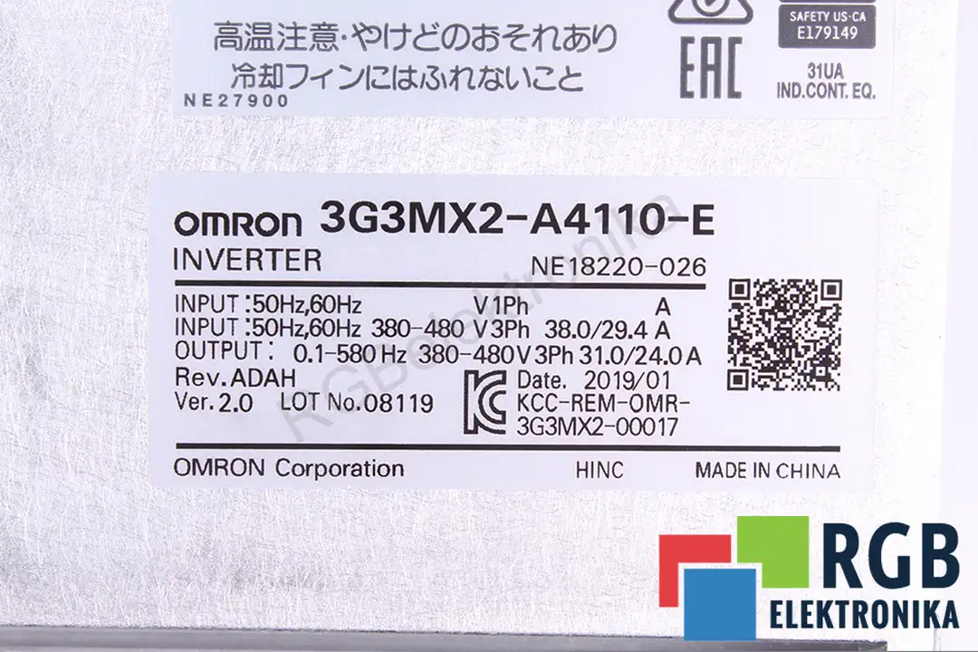 3G3MX2-A4110-E OMRON