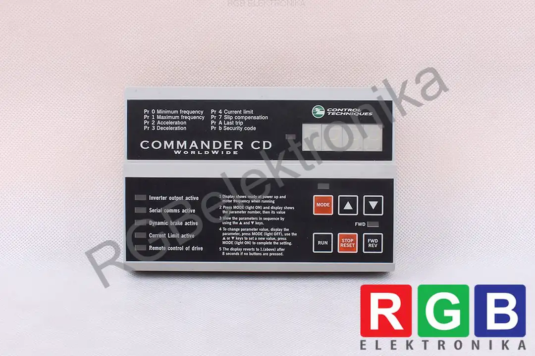repair commander-cd-panel CONTROL TECHNIQUES