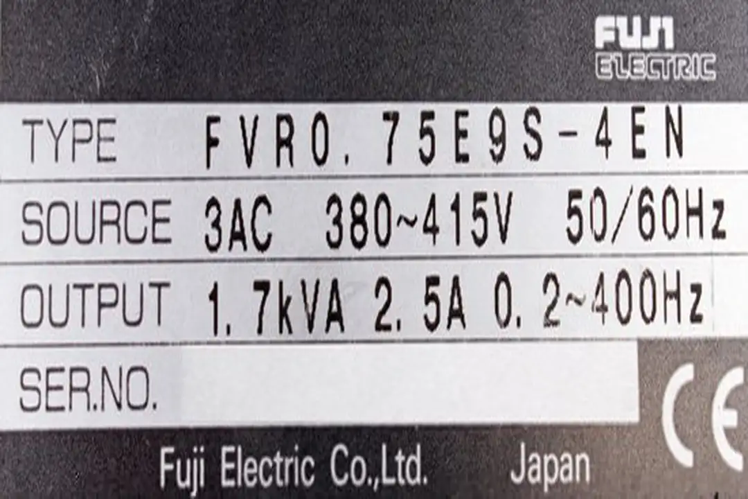 fvr0.75e9s-4en-fvr-e9s FUJI ELECTRIC repair