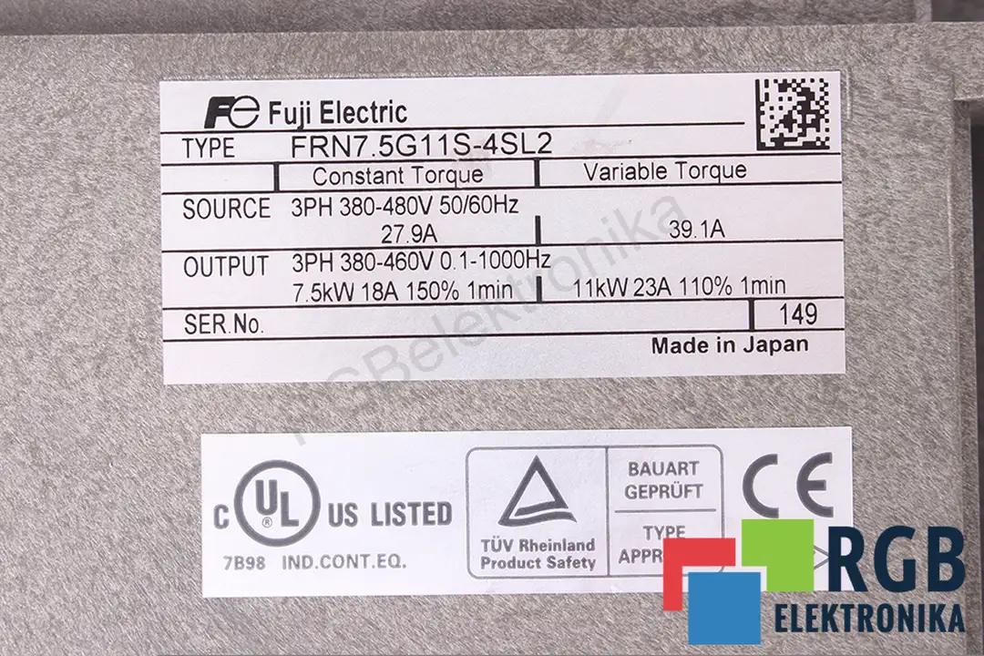 FRN7.5G11S-4L2 FUJI ELECTRIC