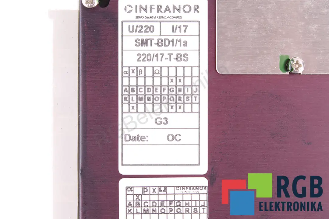 smt-bd1-1a-220-17-t-bs INFRANOR repair