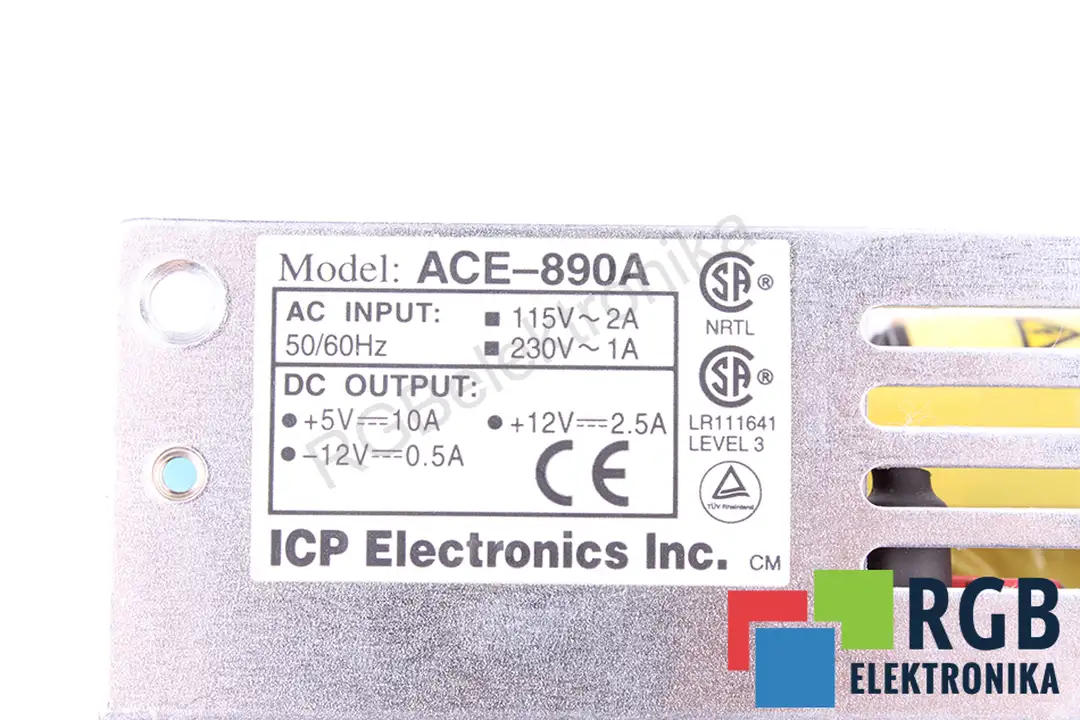 ace-890a ICP ELECTRONICS repair