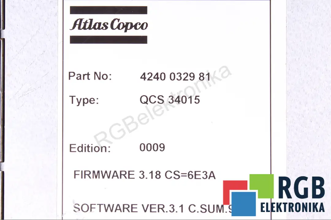 qcs34015-4240032981 ATLAS COPCO repair