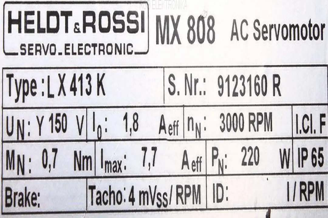 lx413k-mx-808 HELDT&ROSSI repair