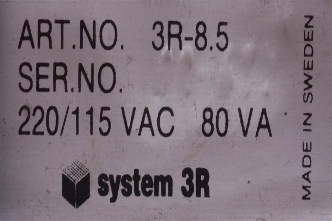 3r-8.5 SYSTEM 3R repair