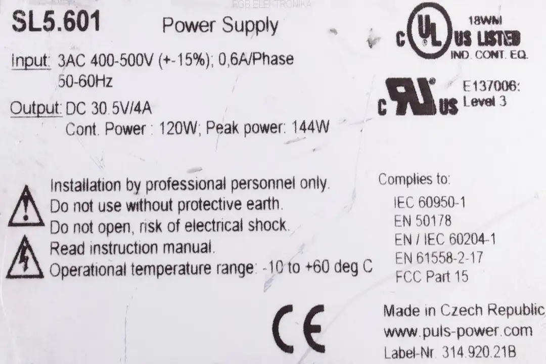 sl5.601-power-supply-sl-5 PULS POWER repair