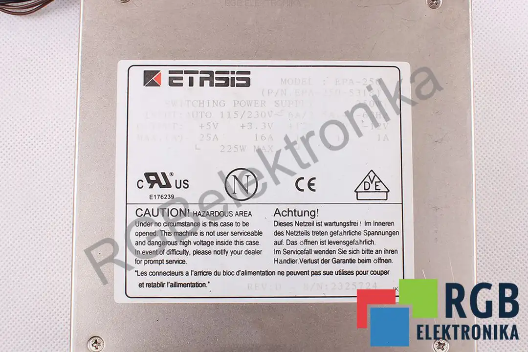 epa-250 ETASIS repair