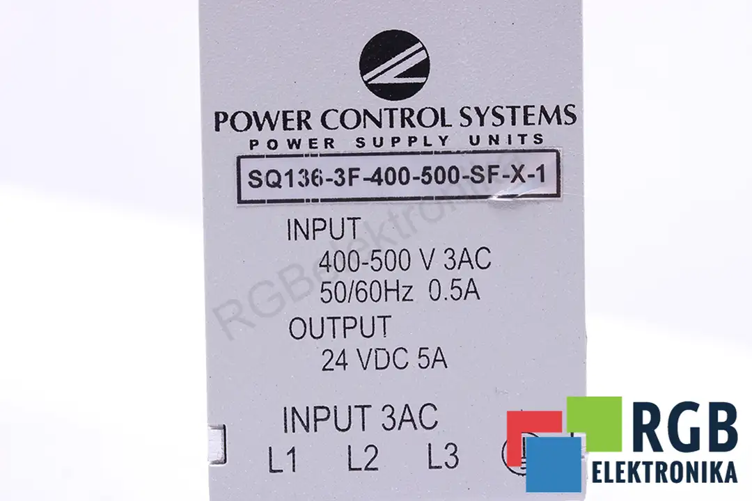 SQ136-3F-400-500-SF-X-1 POWER CONTROL SYSTEMS