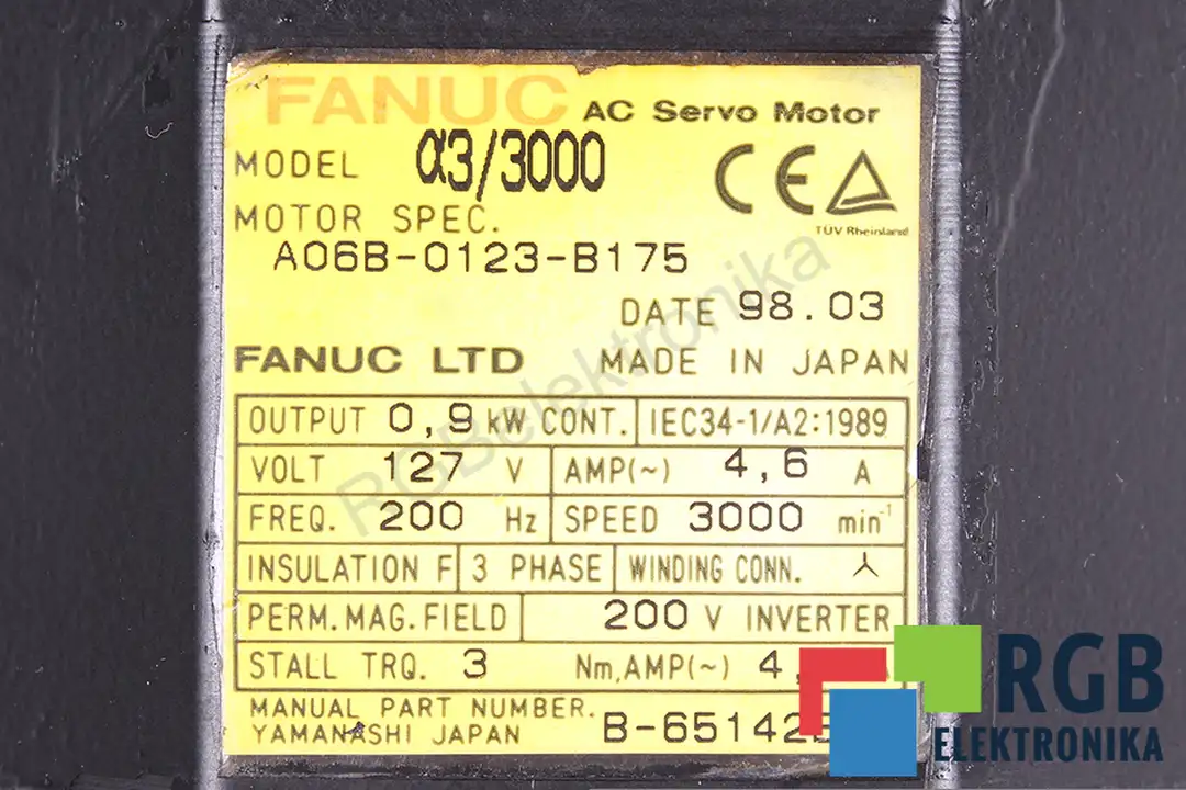 a06b-0123-b175 FANUC repair