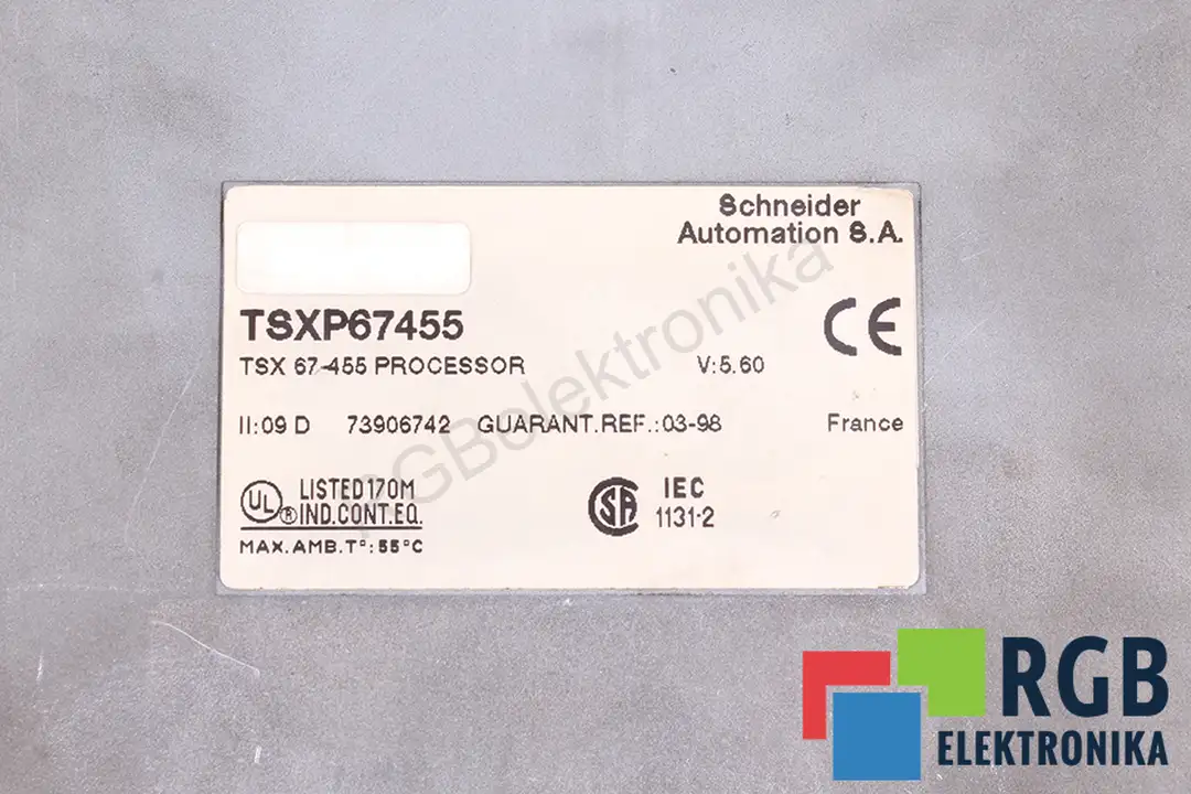 tsxp67455 SCHNEIDER ELECTRIC repair