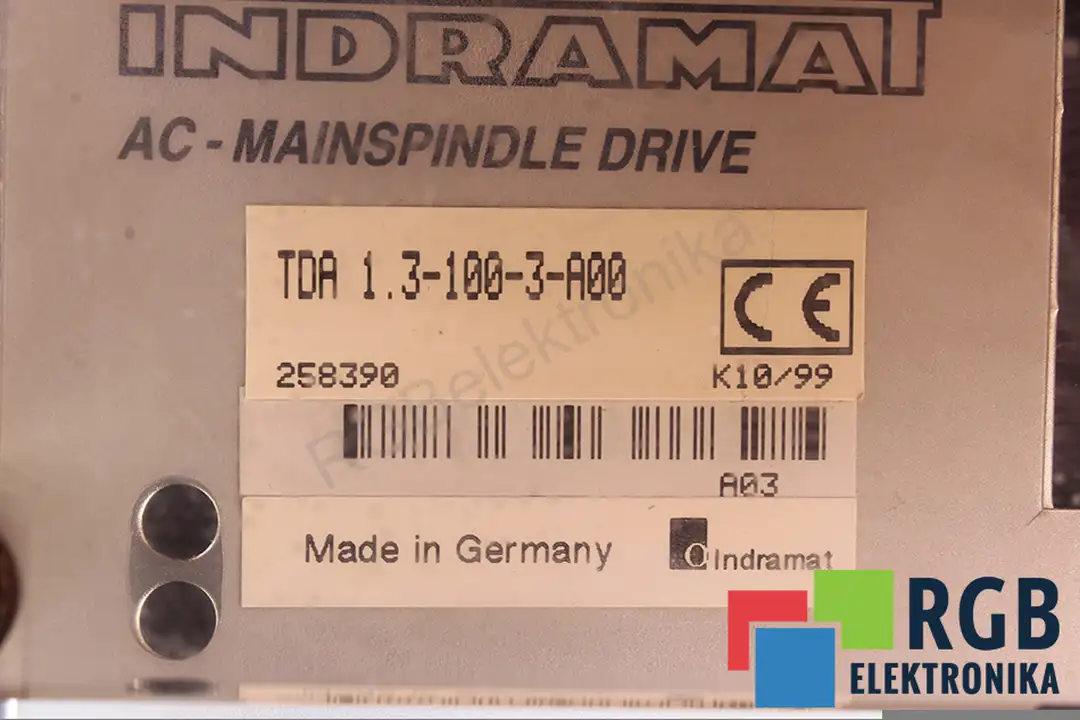 tda1.3-100-3-a00 INDRAMAT repair