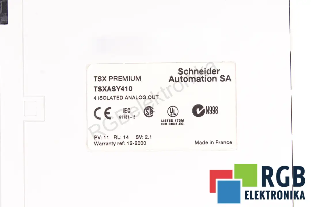 tsxasy410 SCHNEIDER ELECTRIC repair