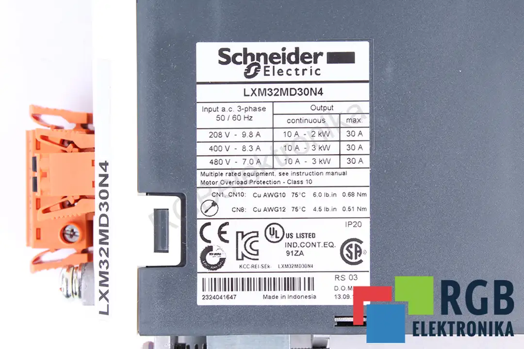 lxm32md30n4 SCHNEIDER ELECTRIC repair