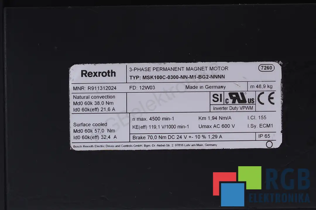 msk100c-0300-nn-m1-bg2-nnnn REXROTH repair
