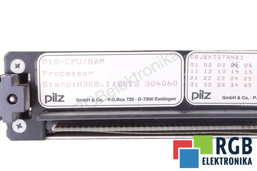 p10-cpu-ram PILZ repair