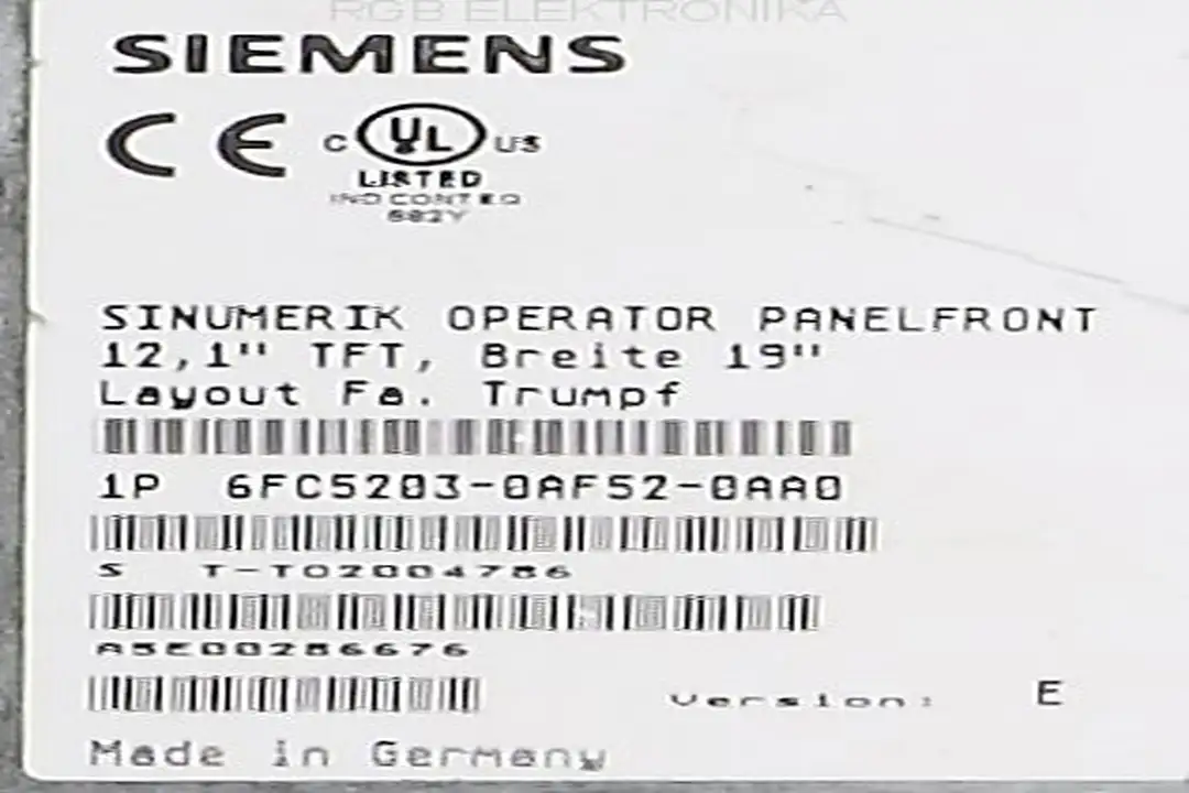 6fc5203-0af52-0aa0 SIEMENS repair