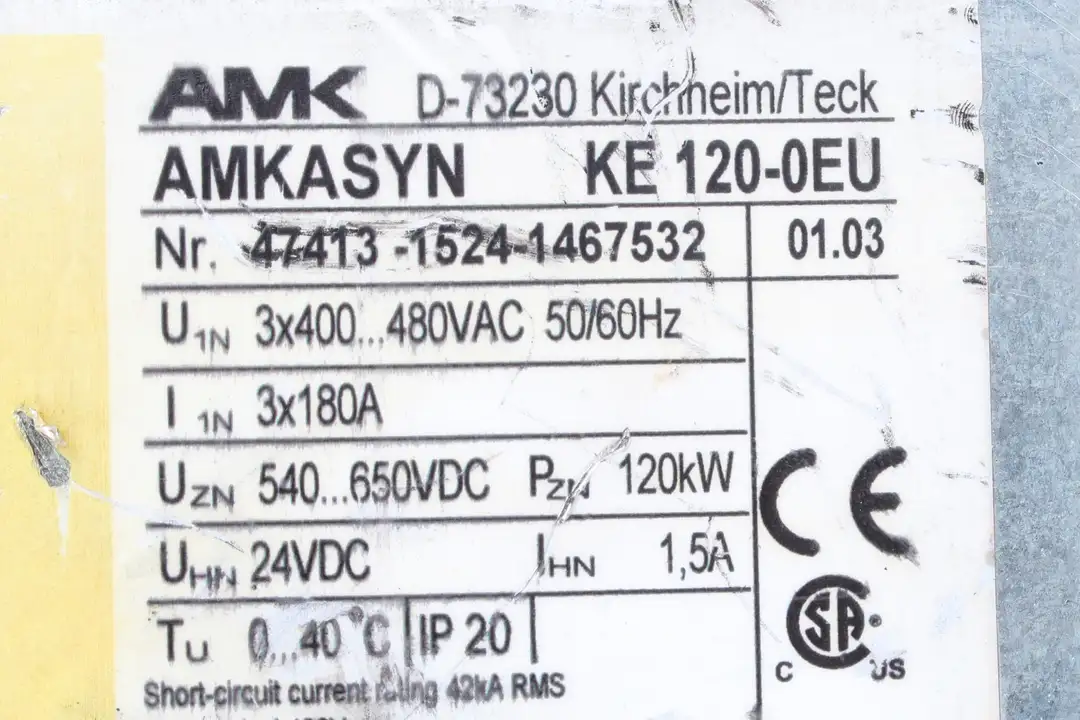 ke120-0eu AMK repair
