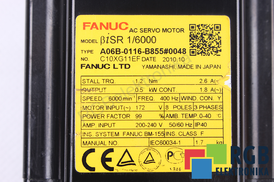 a06b-0116-b855-0048 FANUC repair