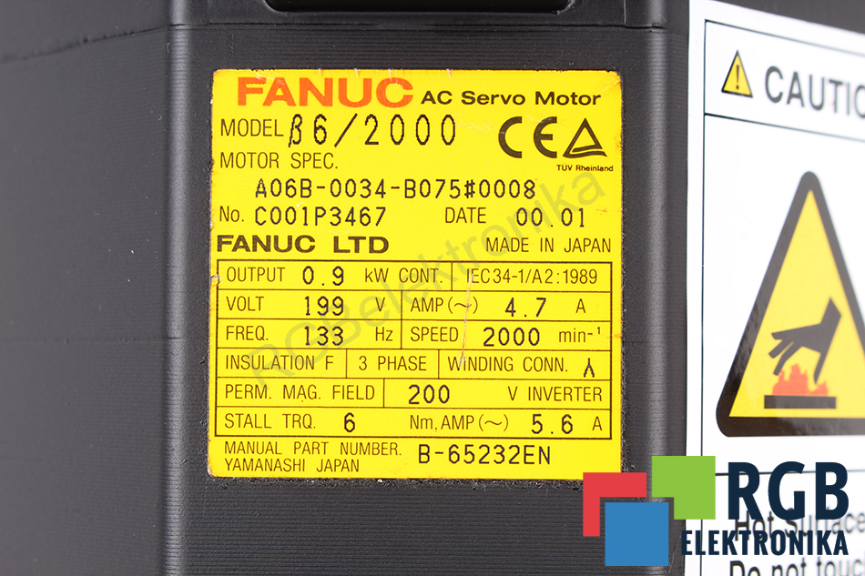 a06b-0034-b075-0008 FANUC repair