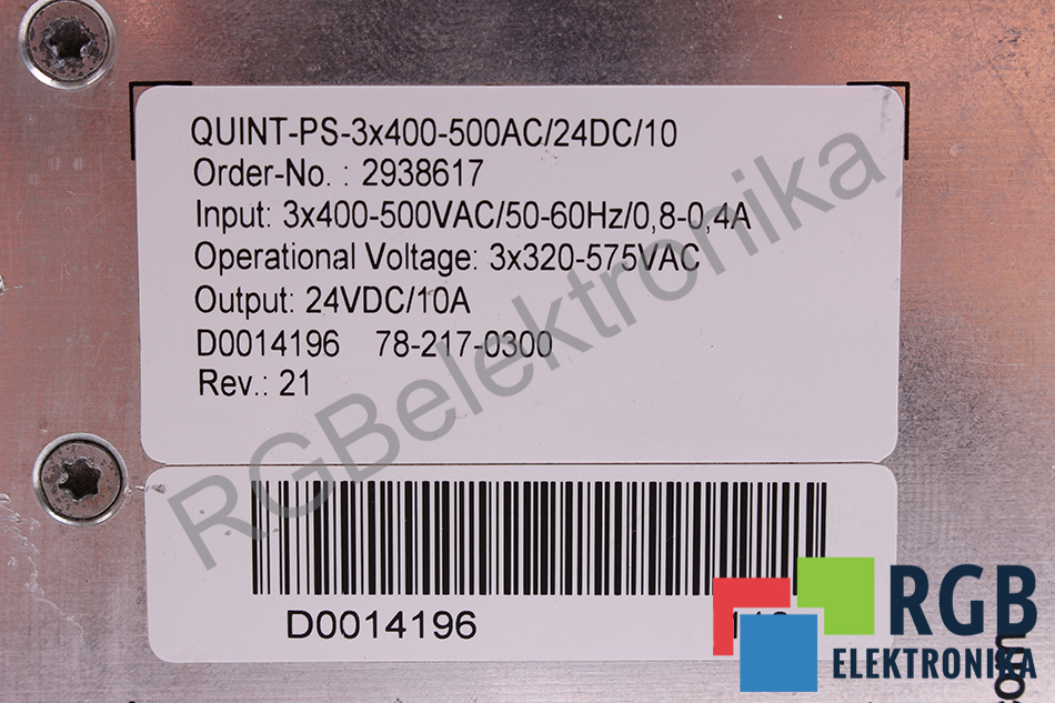 quint-ps-3x400-500ac-24dc-10 PHOENIX CONTACT repair